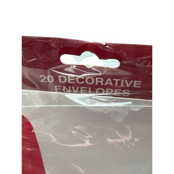 Vintage 2002 Hallmark 20 Decorative Envelopes Love Rose Design 9"x4" NEW NOS - Picture 2 of 4